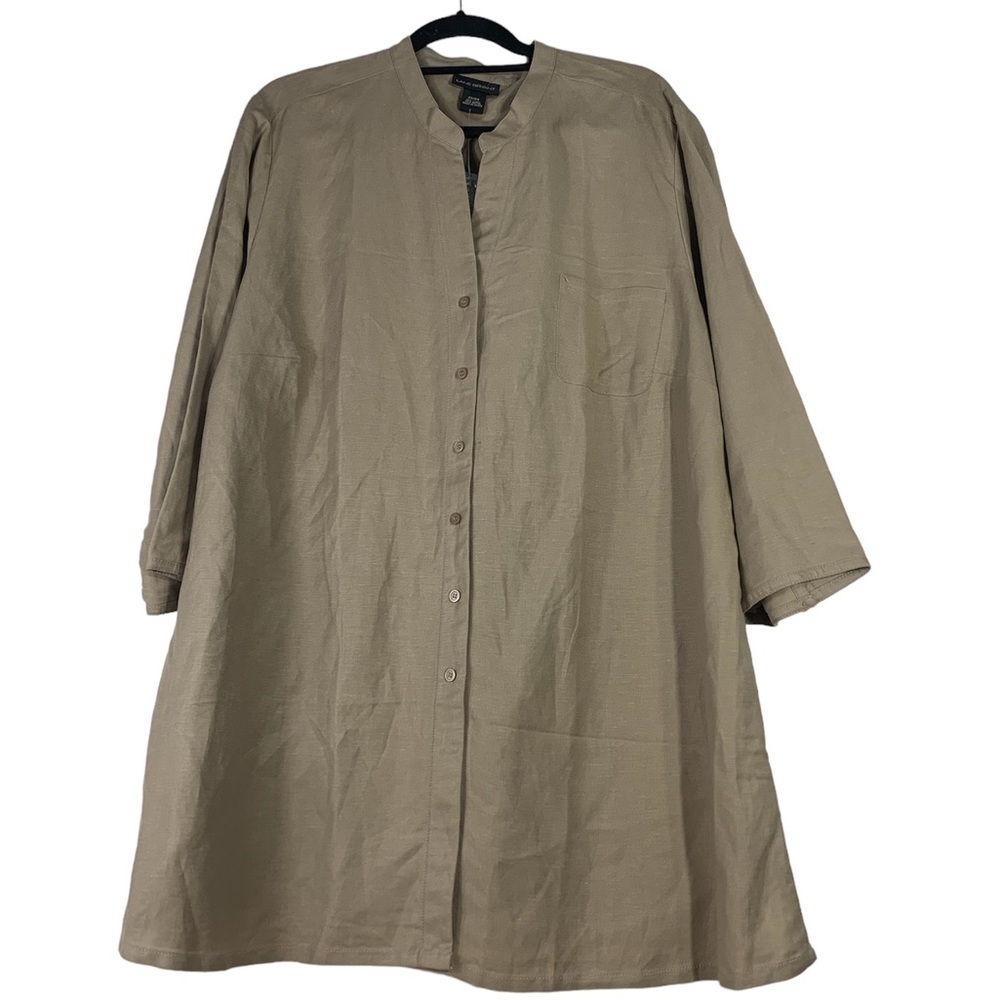 Lane Bryant Tan Tunic Top with Relaxed Fit